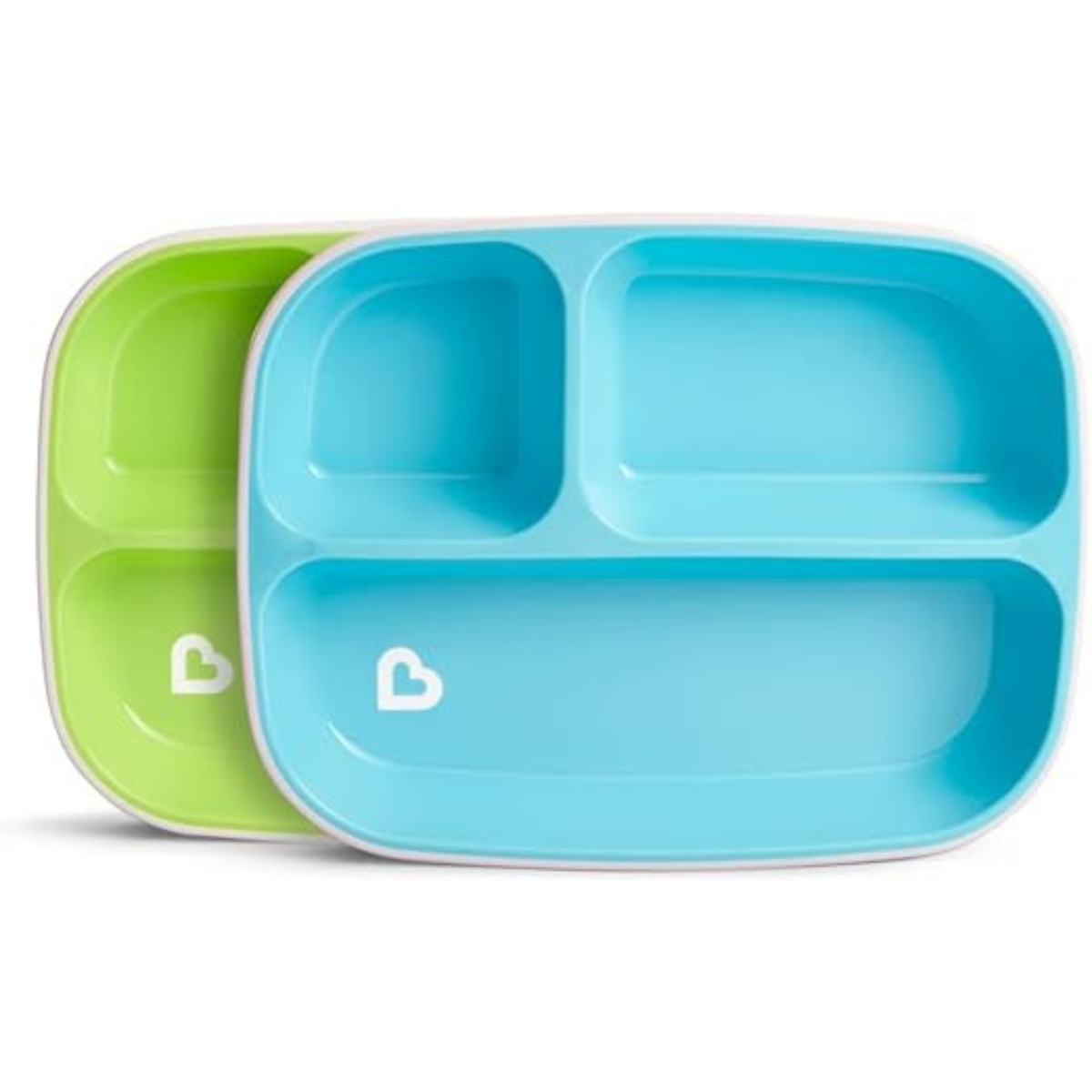 Pack de 4 piezas de vajilla infantil splash - azul y verde