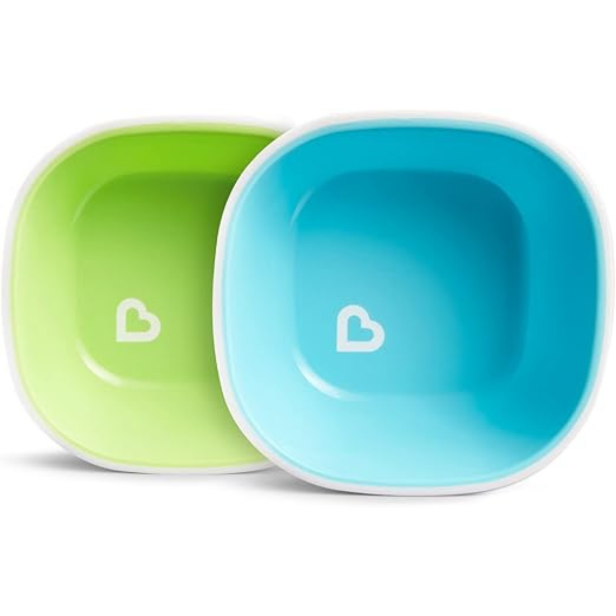 Pack de 4 piezas de vajilla infantil splash - azul y verde