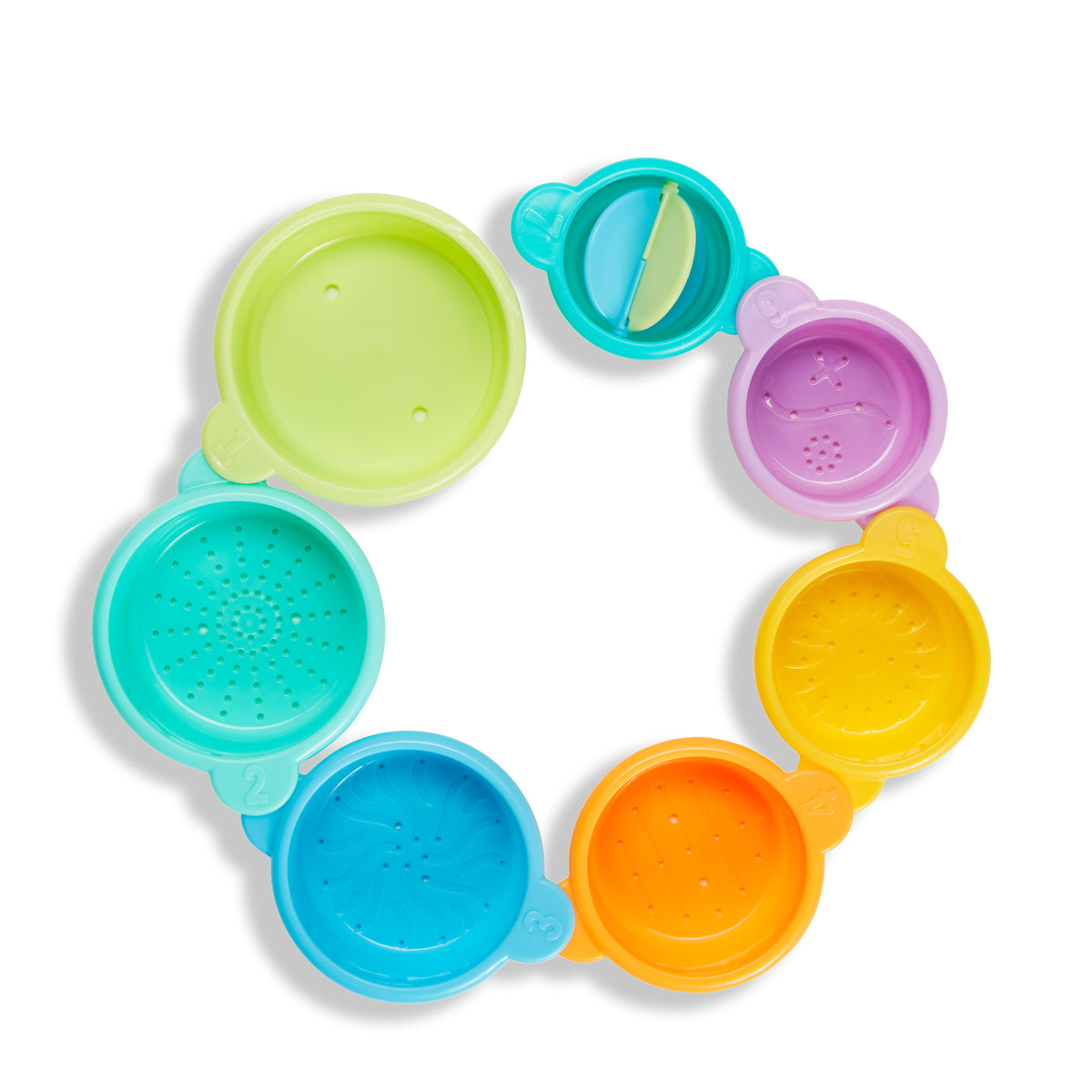 Connect-a-Cup Pack de 7 Vasos Apilables para el Baño