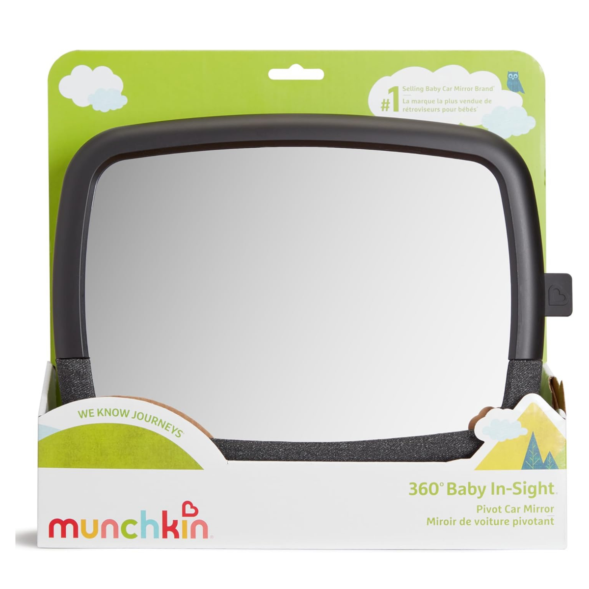 Munchkin 360° Baby In-Sight® Pivot Mirror – Espejo Retrovisor para Bebé con Giro 360°