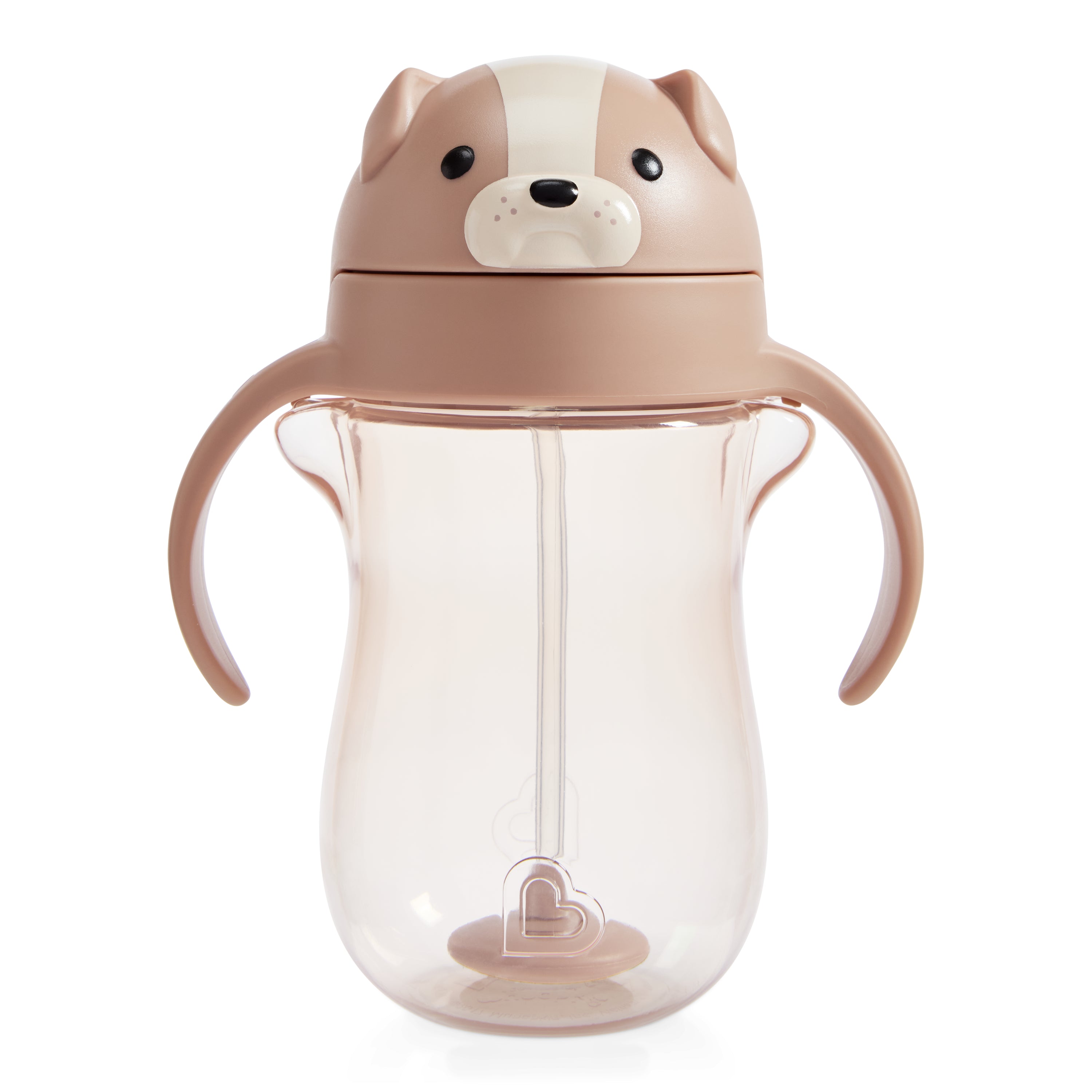 Vaso de entrenamiento Tip and Sip - con pajita abatible con peso 296ml – Perro