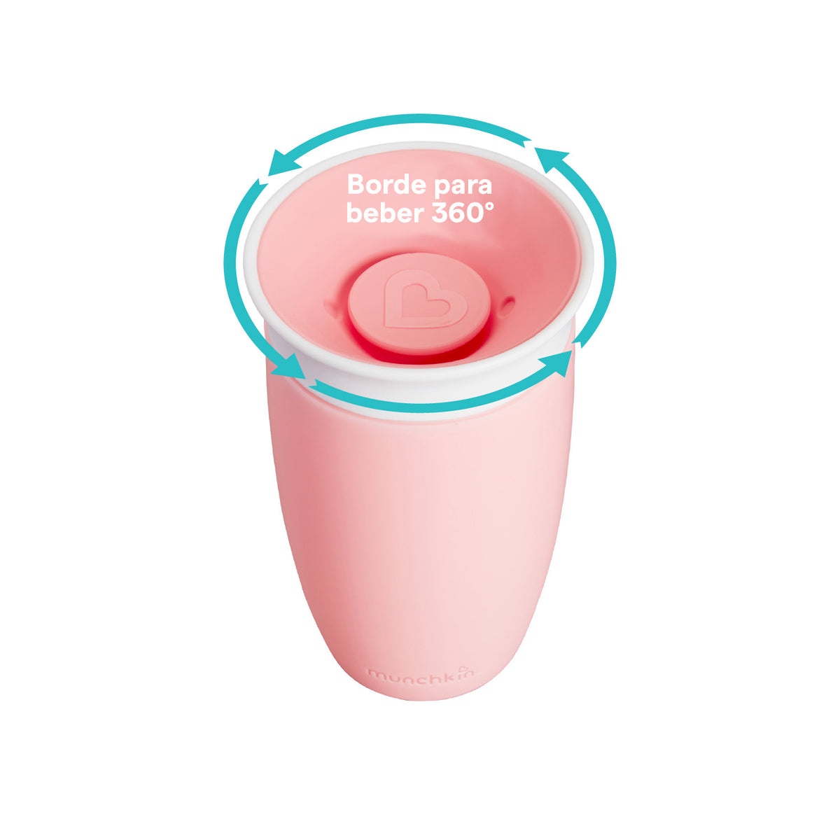 Vaso Miracle 360° con tapa · 296 ml